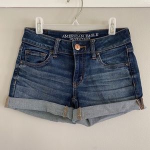 AE Ne(x)t Level Denim Midi Short Short